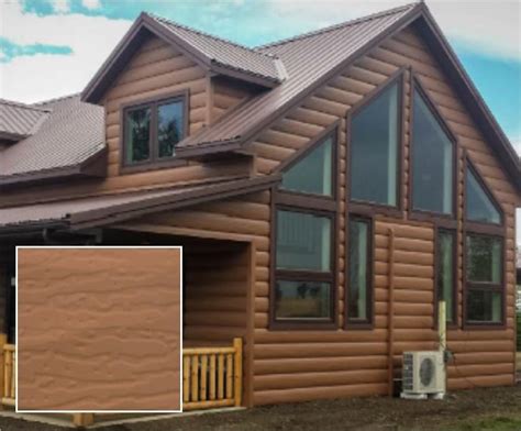 are there any metal buildings that match log houses|TruLog™ Siding .